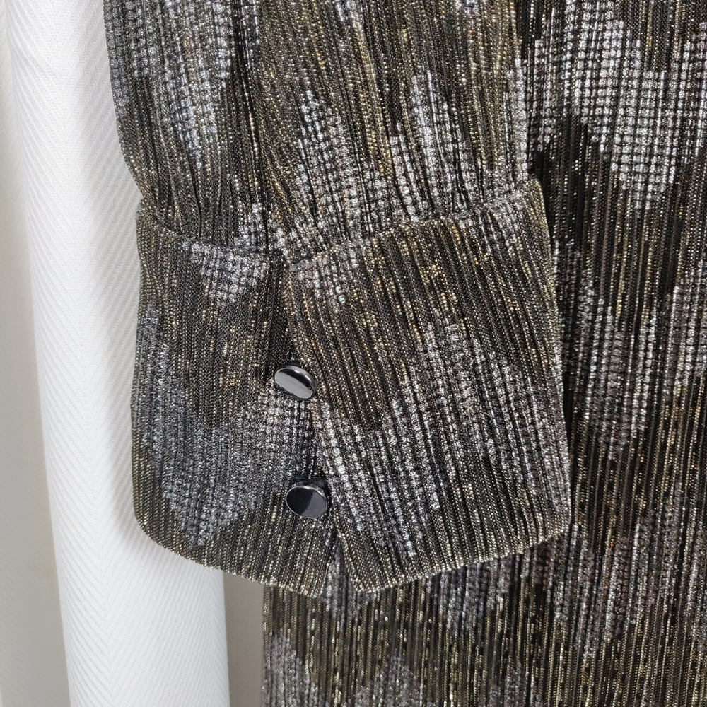 Banana Republic women's metallic cocktail dress 12 - Picture 4 of 6